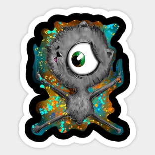 Splat cat Sticker